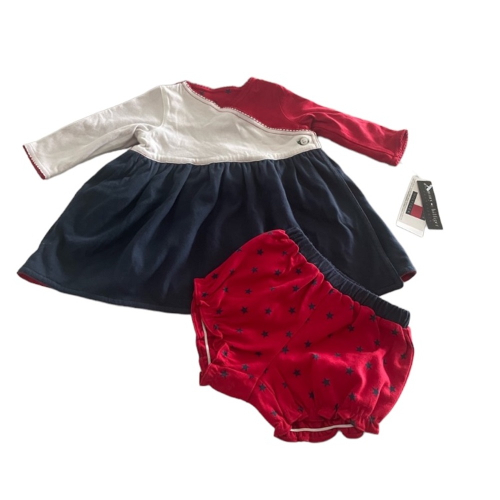 Reversible Patriotic Tommy Hilfiger dress size 3/6 months
